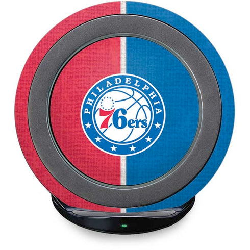 NBA Philadelphia 76ers Canvas Split Fast Charge Wireless Charging Stand Skin